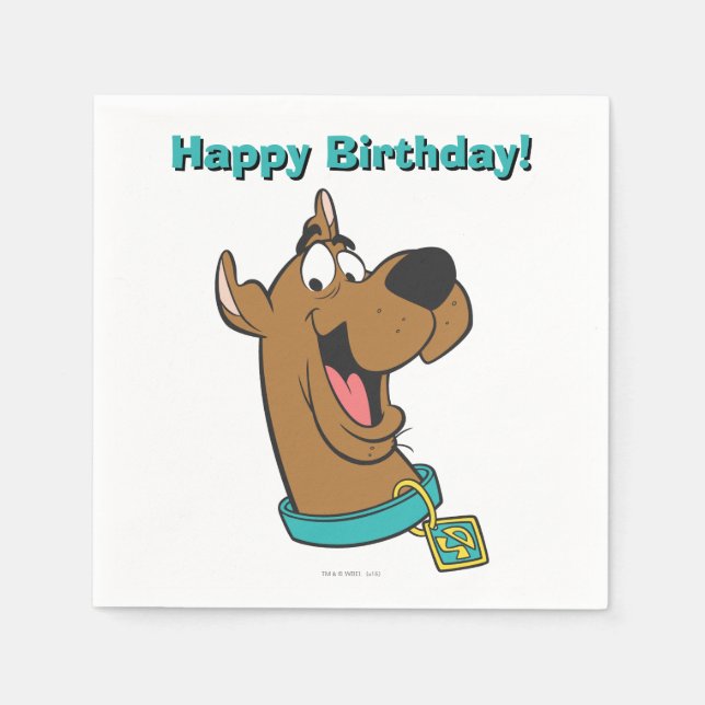 Serviettes Jetables Scooby-Doo Joyeux Visage (Devant)