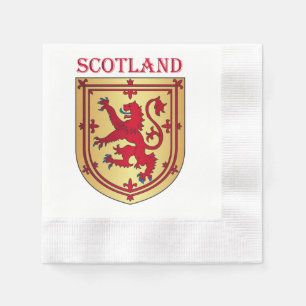 Serviettes Jetables Scotland coat of arms