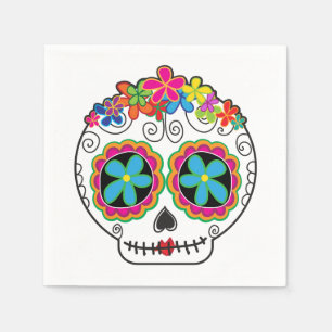 Serviettes Jetables Señorita Calavera
