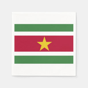 Serviettes Jetables Serveurs "drapeau surinamien".