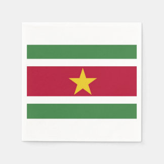 Serviettes Jetables Serveurs "drapeau surinamien".