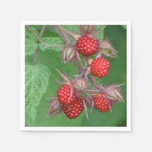 Serviettes Jetables Serviette de papier de framboises rouges