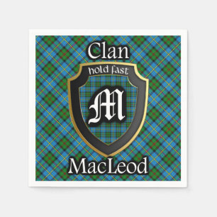 Serviettes Jetables Serviette écossaise de tartan de MacLeod de clan