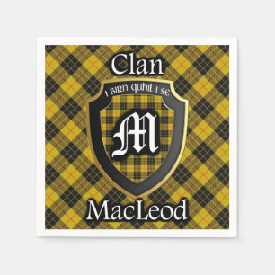 Serviettes Jetables Serviette écossaise de tartan de MacLeod de clan