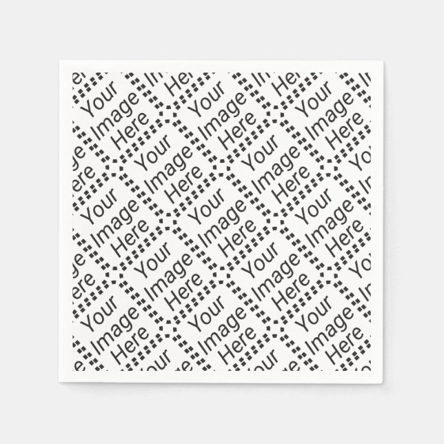 Serviettes Jetables Serviette papier personnalisée - Blanc standard (C (Devant)