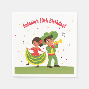 Serviettes Jetables Serviette pour fête d'anniversaire des enfants his