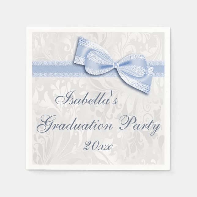 Serviettes Jetables Serviettes de fin d'études pour filles Damask & Fa (Devant)