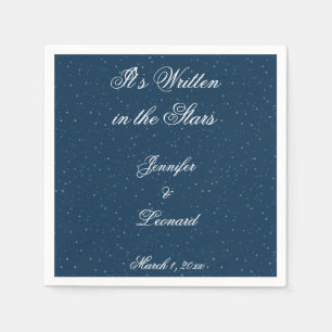 Serviettes Jetables Serviettes de Mariage de nuit Starry