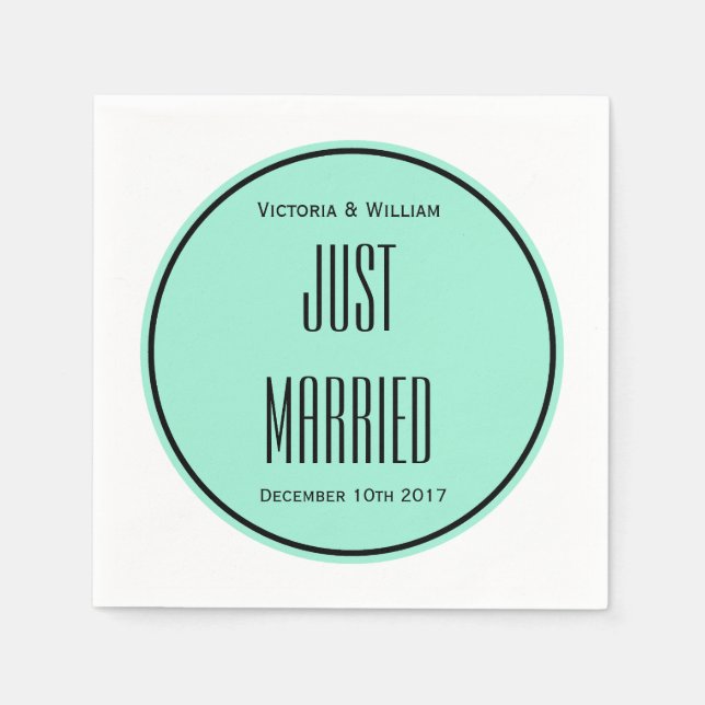 Serviettes Jetables Serviettes de Mariages mariés (Devant)