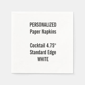 Serviettes Jetables Serviettes personnalisées en papier à cocktail BLA