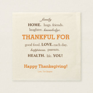 Serviettes Jetables Serviettes Thanksgiving