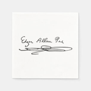 Serviettes Jetables Signature Edgar Allan Poe