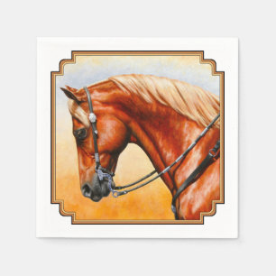 Serviettes Jetables Sorrel Ouest Plaisir Quarter Cheval