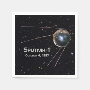 Serviettes Jetables Spoutnik 1 Satellite