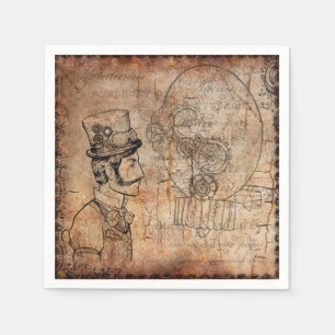Serviettes Jetables Steampunk Napkin designs