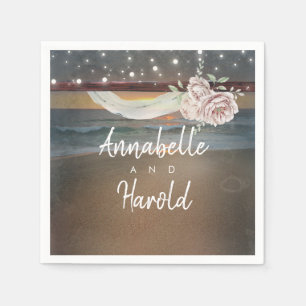 Serviettes Jetables Sunset plage