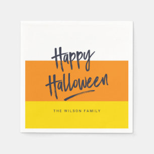 Serviettes Jetables Sweet Candy Corn Halloween heureux