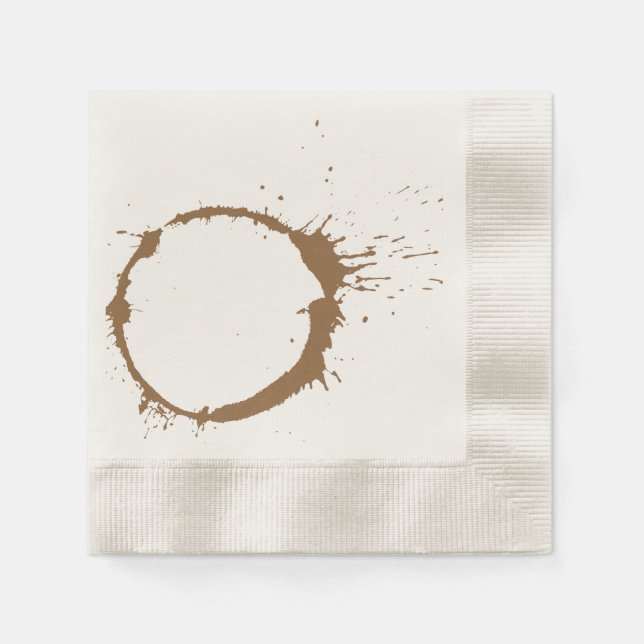 Serviettes Jetables Tache de café (Devant)