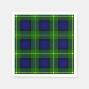Serviettes Jetables Tartan de Gordon de clan