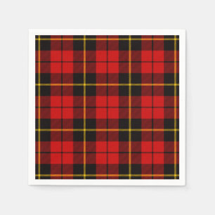 Serviettes Jetables Tartan de Wallace de clan