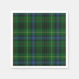 Serviettes Jetables Tartan d'écossais Stuart de chasse