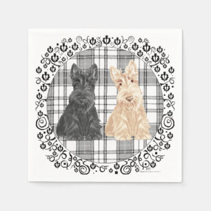 Serviettes Jetables Tartan Scotties