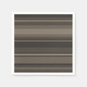 Serviettes Jetables Taupe bandes