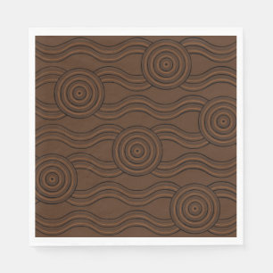 Serviettes Jetables Terre d'art autochtone