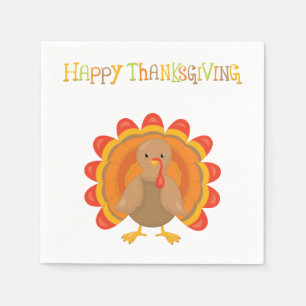 Serviettes Jetables Thanksgiving Turquie