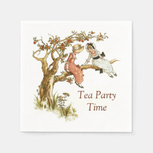 Serviettes Jetables Thé avec l'illustration de Kate Greenaway