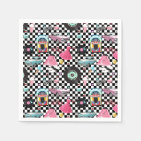 Thème fête d'anniversaire Retro Checker années 50
