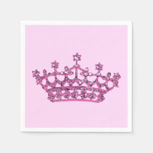 Serviettes Jetables Tiara rose