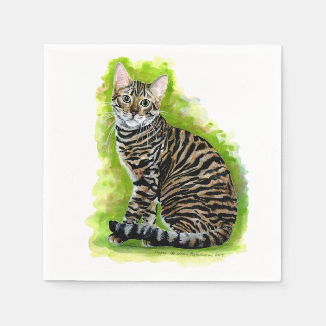 Serviettes Jetables Toyger (Devant)