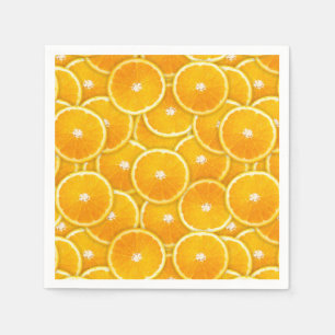 Serviettes Jetables Tranches orange