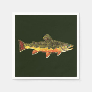 Serviettes Jetables Trout fishing
