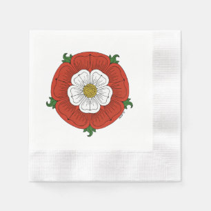 Serviettes Jetables Tudor Rose
