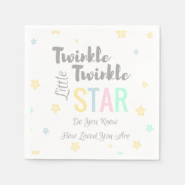 Serviettes Jetables Twinkle Twinkle Little Star Thème - Papier Napkins