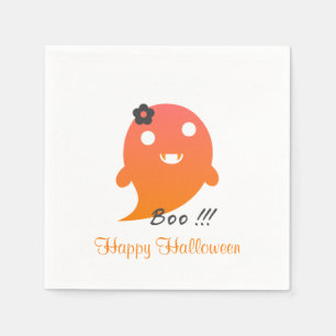 Serviettes Jetables Un joli fantôme d'Halloween