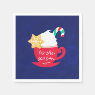 Serviettes Jetables Une Coupe de 'Tis The Season'