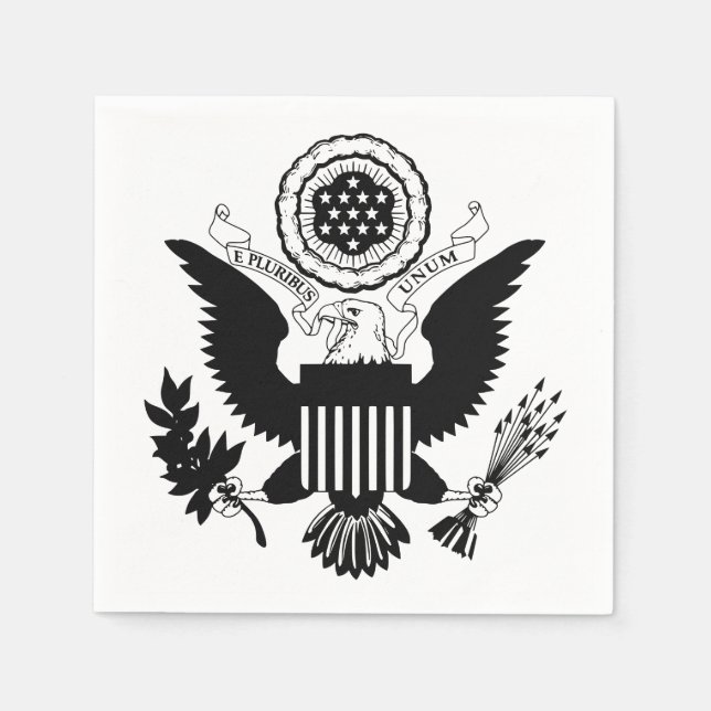 Serviettes Jetables US seal (Devant)