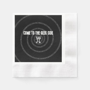 Serviettes Jetables Venez au côté de geek pour pi