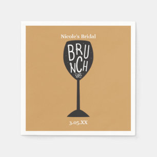 Serviettes Jetables Verre à vin BRUNCH Nappe de n'importe quelle coule