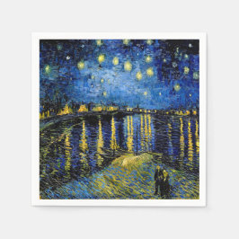 Serviettes Jetables Vincent Van Gogh Starry Nuit 1888 Papier serviette