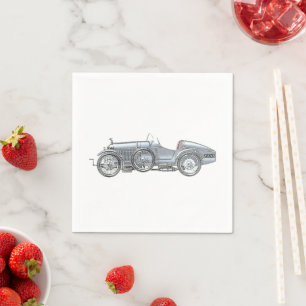 Serviettes Jetables Voiture de course Amilcar