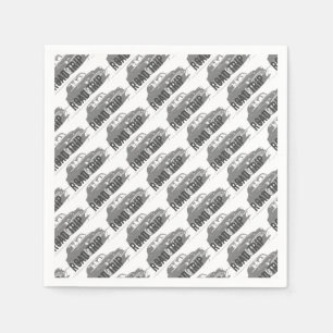 Serviettes Jetables Voiture Vintage Voyage