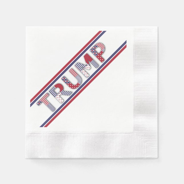 Serviettes Jetables Voter Trump (Devant)