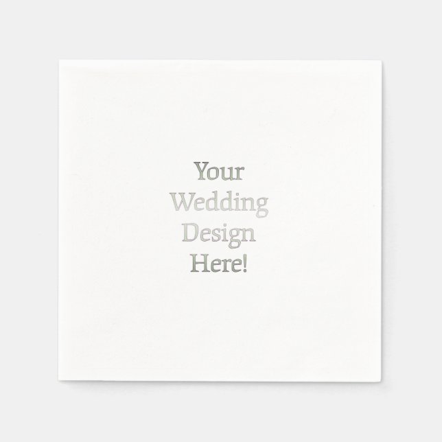 Serviettes Jetables Votre conception Mariage (Devant)