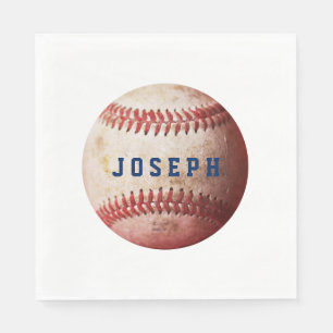 Serviettes Jetables Votre cru de nom folâtre le base-ball