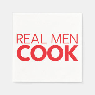 Serviettes Jetables Vrai cuisinier d'hommes