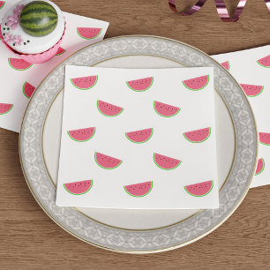 Serviettes Jetables Watermelon Slices Motif Pique-nique BBQ été